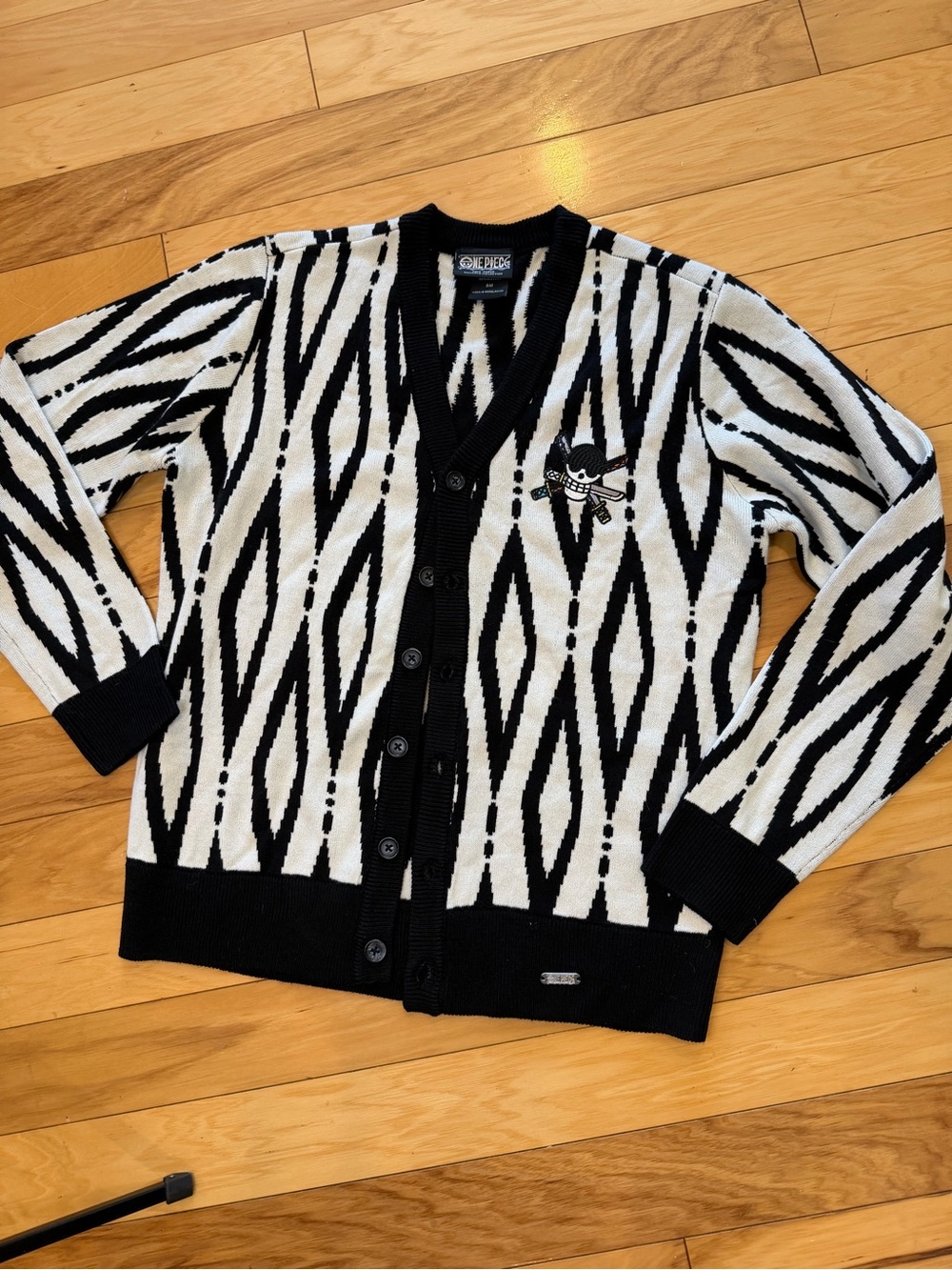 Hot Topic Exclusive One Piece Zoro Alabasta Knit Cardigan Sweater Size Small